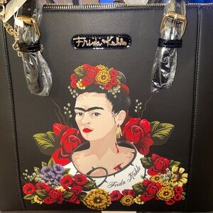 Licensed Frida Kahlo faux leather Handbag Collection with Coin Purse & Wallet